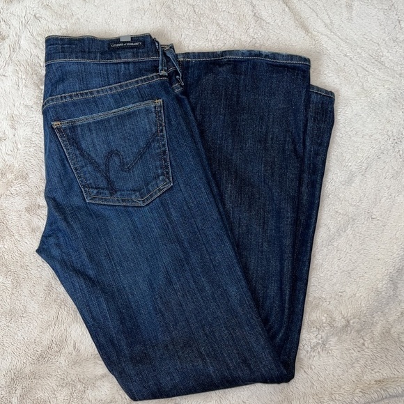 Citizens of Humanity Dita Petite Bootcut Dark Wash Jean - Size 27 - Picture 5 of 15